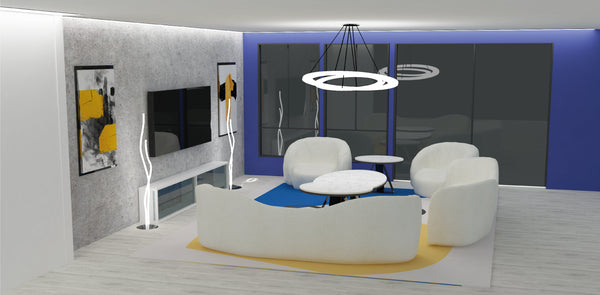“3D design of your minimalist room”